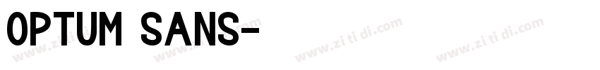 Optum sans字体转换